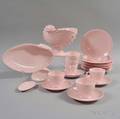 Twentythree Pieces of Wedgwood Alpine Pink Bone China