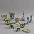 Eleven Wedgwood Green Jasper Items