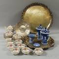 Group of Ceramics and Silverplate