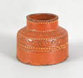 Pennsylvania redware canister early 19th c
