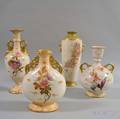 Four Royal Bonn Floraldecorated Ceramic Vases
