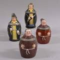 Four German Figural Ceramic Steins