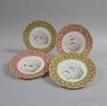 Set of Four Haviland Limoges Porcelain Fish Plates