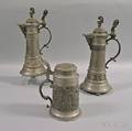 Three Pewter Steins