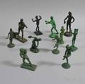 Eleven Patinated Metal Classical Figures