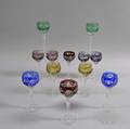 Set of Twelve Cuttoclear Wineglasses