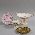 Four German Porcelain and Glass Items