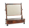 Regency mahogany shaving mirror