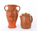 North Carolina redware pitcher by ML Owens