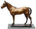 AFTER FRATIN MODERN BRONZE SCULPTURE OF HORSE