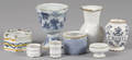 Eight Delft tablewares 18th c