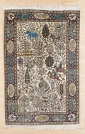 Semiantique garden rug