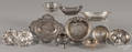 Assorted sterling silver small dishes and salts