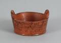 Miniature Pennsylvania redware butter tub 19th c