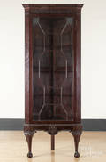 Pair of George III style corner cabinets