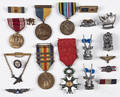 Military medals and service ribbons