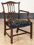 George III carved mahogany armchair