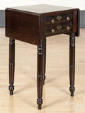 Sheraton mahogany veneer work stand