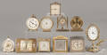Eleven novelty clocks