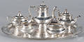 Gorham silver plated tea service tray  17 14 l
