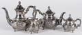 Spritzer and Fuhrmann sterling silver fourpiece repousse tea service