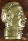Grover Cleveland brass match vesta safe