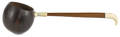 Sailors whale bone coconut and mahogany dipper 19th c