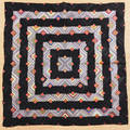 Pennsylvania log cabin concentric square quilt ca 1890