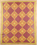 Pennsylvania pieced block variant quilt ca 1880
