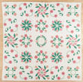 Pennsylvania appliqu tulip and vine quilt ca 1910