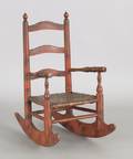 Pennsylvania painted childs rocking chair 19th c