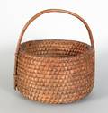 Pennsylvania rye straw gathering basket 19th c