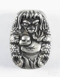 Gorham silverplated figural demon match vesta case