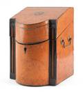 Hepplewhite birdseye maple knifebox