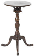 Queen Anne mahogany candlestand late 18th c