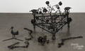 Continental wrought iron chandelier