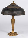 Gilt metal table lamp
