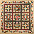 Pennsylvania floral vine appliqu quilt top ca 1850 100 x 100