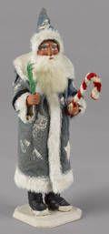 German composition Belsnickle Santa Claus candy container