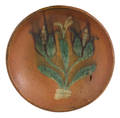 Pennsylvania redware pie plate 19th c