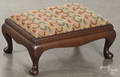 Queen Anne style walnut footstool