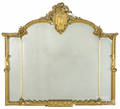 Victorian gilt overmantel mirror