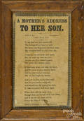 Printed poem by A Anderson