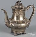 English silver teapot