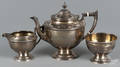 Alvin threepiece sterling silver tea service