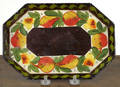 Small Pennsylvania octagonal toleware tray 19th c