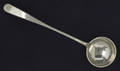 Philadelphia bright cut silver ladle ca 1800