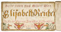 Northampton County Pennsylvania ink and watercolor fraktur bookplate dated