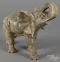 Carved marble elephant
