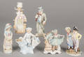 Six bisque figures